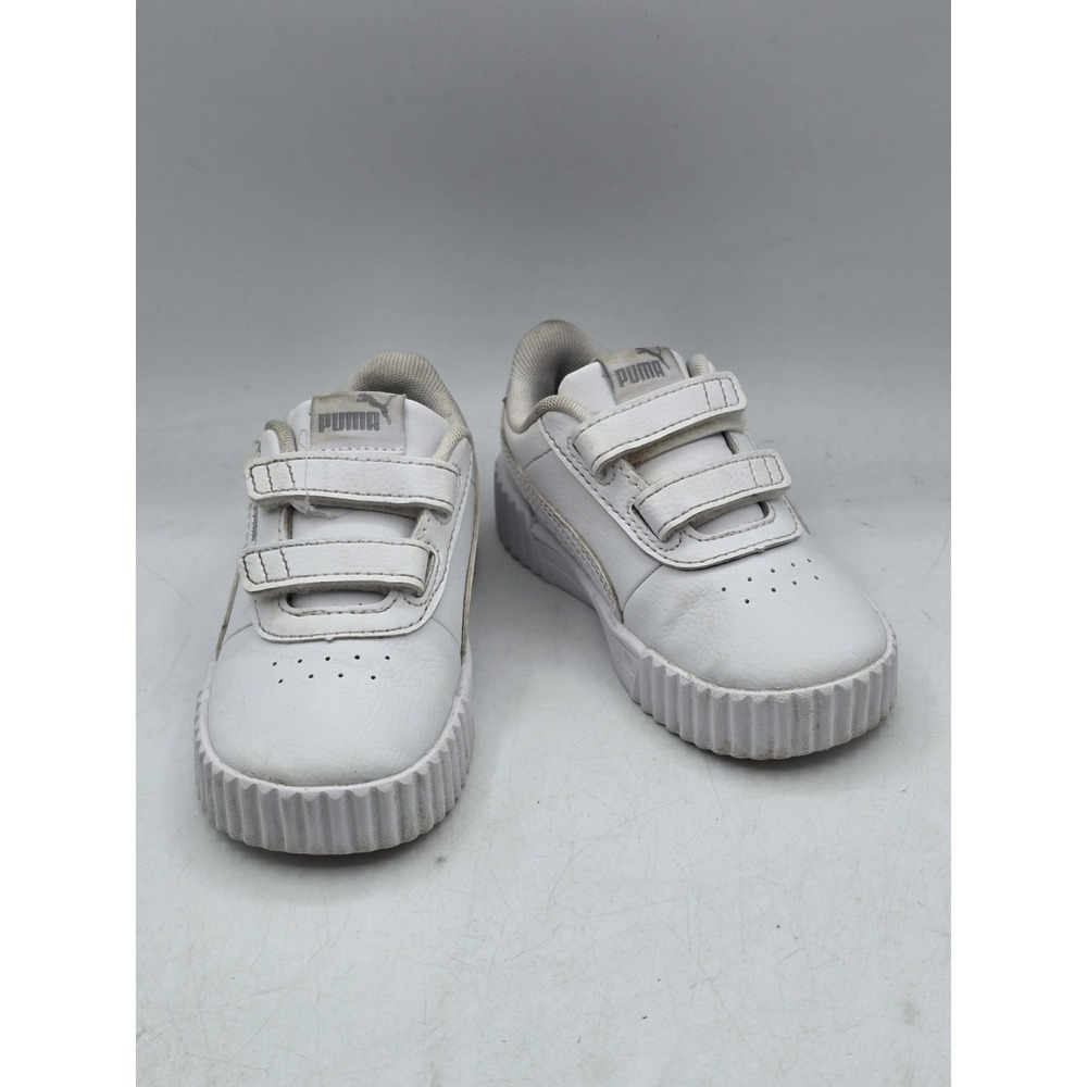 Puma Unisex-Child Carina Hook and Loop Shoe - Color White - Size 7